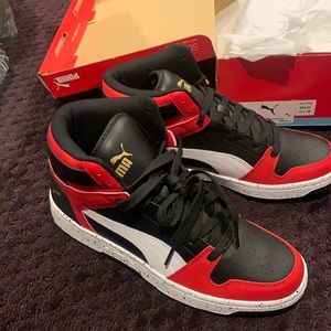 Red Puma Rebound Layup Speckle Men’s 8